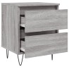Table de chevet sonoma gris 40x35x50 cm bois d’ingénierie 