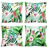 Coussins décoratifs lot de 4 Multicolore 60x60 cm Tissu 