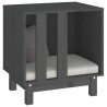 Niche pour chien Gris 50x40x52 cm Bois de pin massif 