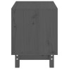 Niche pour chien Gris 50x40x52 cm Bois de pin massif 