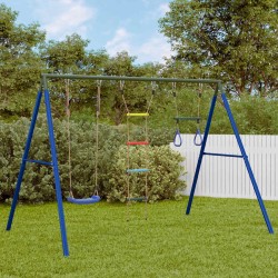 Jeu de balançoire extérieur avec balançoire trapèze et échelle 