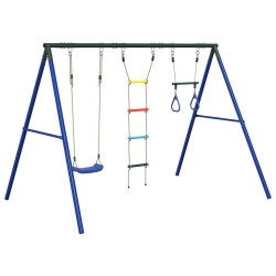 Jeu de balançoire extérieur avec balançoire trapèze et échelle 