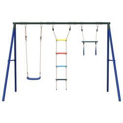 Jeu de balançoire extérieur avec balançoire trapèze et échelle 