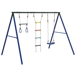 Jeu de balançoire extérieur avec balançoire trapèze et échelle 