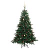 Sapin de Noël artificiel articulé 300 LED et boules 240 cm 