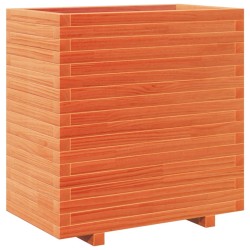 Jardinière cire marron 70x40x72,5 cm bois de pin massif 