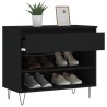 Armoire à chaussures Noir 70x36x60 cm Bois d'ingénierie 