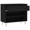 Armoire à chaussures Noir 70x36x60 cm Bois d'ingénierie 