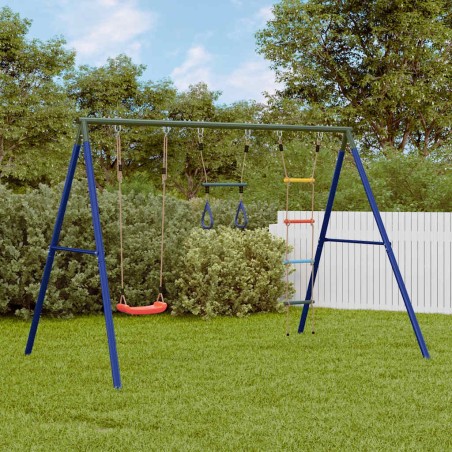 Jeu de balançoire extérieur avec balançoire trapèze et échelle 