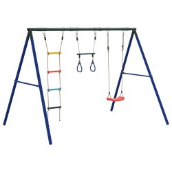 Jeu de balançoire extérieur avec balançoire trapèze et échelle 