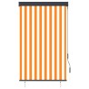 Store roulant d'extérieur 100x250 cm Blanc et orange 