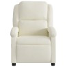 Fauteuil de massage inclinable crème velours 