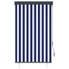 Store roulant d'extérieur 100x250 cm Bleu et blanc 