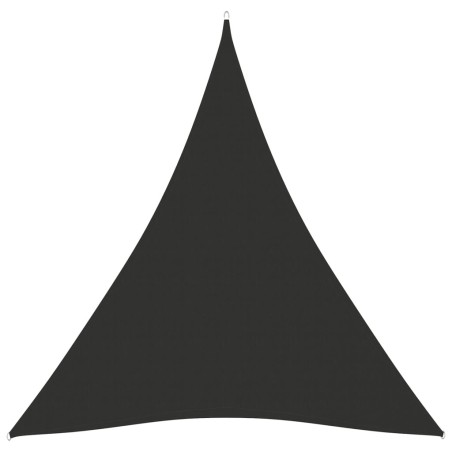 Voile de parasol tissu oxford triangulaire 5x6x6 m anthracite 