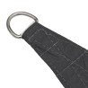 Voile de parasol tissu oxford triangulaire 5x6x6 m anthracite 