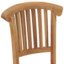 Chaises de jardin lot de 2 Bois de teck solide 