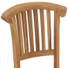 Chaises de jardin lot de 2 Bois de teck solide 