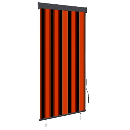 Store roulant d'extérieur 100x250 cm Orange et marron 