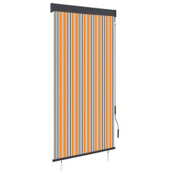 Store roulant d'extérieur 100x250 cm Jaune et bleu 