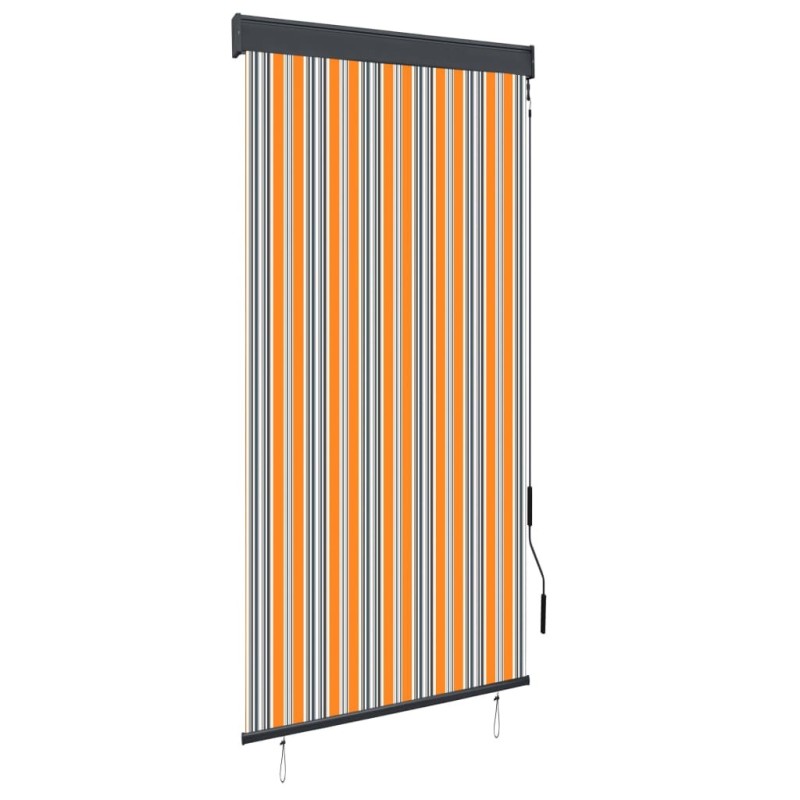 Store roulant d'extérieur 100x250 cm Jaune et bleu Store roulant d'extérieur 100x250 cm Jaune et bleu