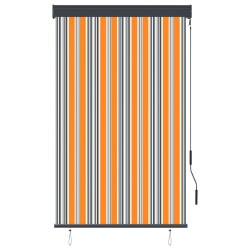 Store roulant d'extérieur 100x250 cm Jaune et bleu 
