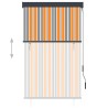 Store roulant d'extérieur 100x250 cm Jaune et bleu 