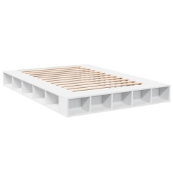 Cadre de lit sans matelas blanc 140x200 cm 