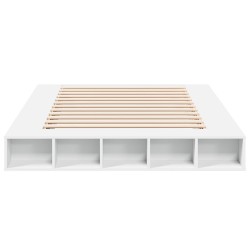 Cadre de lit sans matelas blanc 140x200 cm 