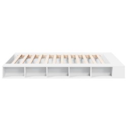 Cadre de lit sans matelas blanc 140x200 cm 
