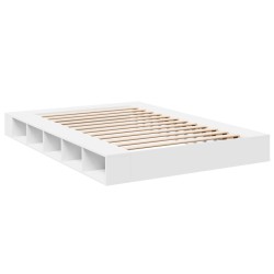 Cadre de lit sans matelas blanc 140x200 cm 