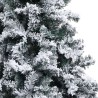 Arbre de Noël artificiel pré-éclairé et boules vert 240 cm PVC 
