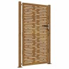 Portail de jardin 105x180 cm acier corten conception de carré 
