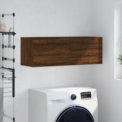 Armoire murale chêne marron 100x36,5x35 cm bois d'ingénierie 