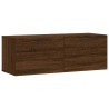 Armoire murale chêne marron 100x36,5x35 cm bois d'ingénierie 