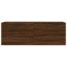Armoire murale chêne marron 100x36,5x35 cm bois d'ingénierie 