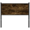 Tête de lit chêne fumé 100 cm bois d'ingénierie et acier 