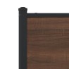 Tête de lit chêne marron 100 cm bois d'ingénierie et acier 