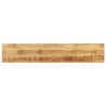 Dessus de table rectangulaire bois massif de manguier brut 