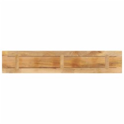 Dessus de table rectangulaire bois massif de manguier brut 