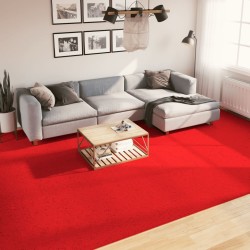 Tapis OVIEDO à poils courts rouge 300x400 cm 