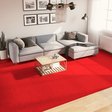 Tapis OVIEDO à poils courts rouge 300x400 cm 