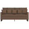 Canapé à 2 places Marron 140 cm Tissu 