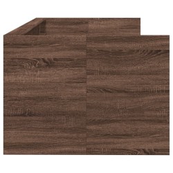 Lit de jour avec tiroirs sans matelas chêne marron 90x190 cm 