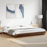 Cadre de lit avec lumières LED sans matelas 200x200 cm 