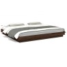 Cadre de lit avec lumières LED sans matelas 200x200 cm 