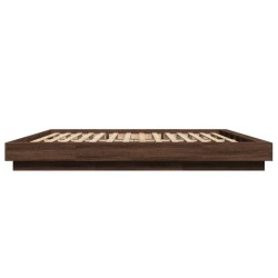 Cadre de lit avec lumières LED sans matelas 200x200 cm 