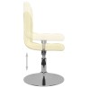 Chaises pivotantes à manger lot de 4 Crème Tissu 