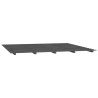 Cadre de lit sans matelas gris 180x200 cm bois massif de pin 