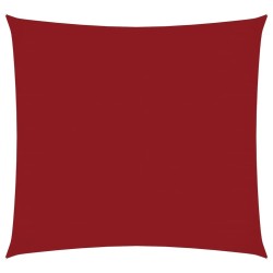 Voile de parasol tissu oxford carré 4x4 m rouge 