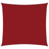 Voile de parasol tissu oxford carré 4x4 m rouge 
